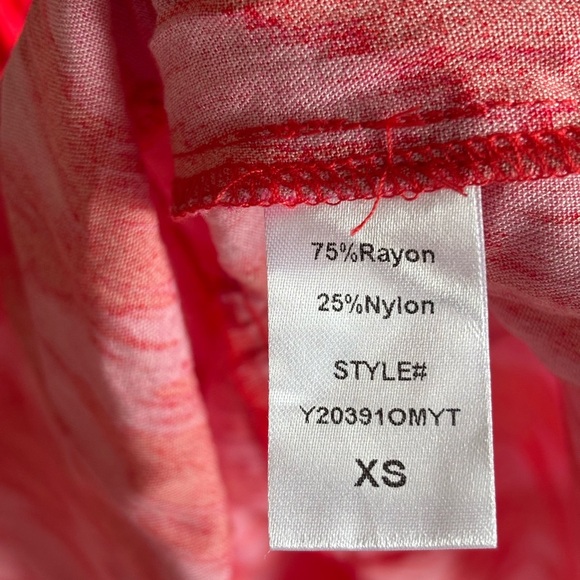 Tuckernuck Pomander Place Hot Pink Ikat Kenzo Dress Women’s Size XS Tiered - Picture 2 of 14